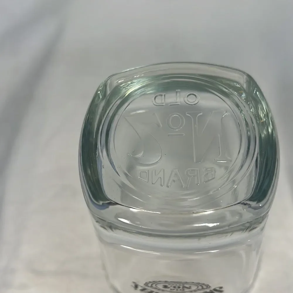 Jack Daniel’s Old # 7 Brand Rocks Glass Stamp Bottom 8 Oz 3 1/2 In Tall 3 In Top